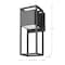 Nuvo Supreme 18W LED Medium Wall Lantern - Matte Black 62/1654 - alternate 7